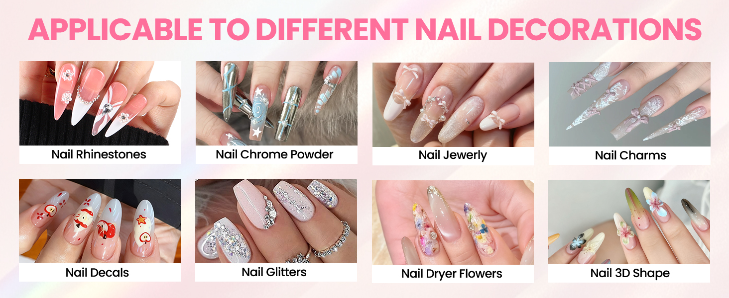 APPLICABLE TO DIFFERENT NAIL DECORATIONS