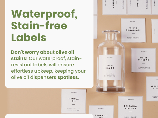 Premium Olive Oil Dispenser Bottles for Kitchen