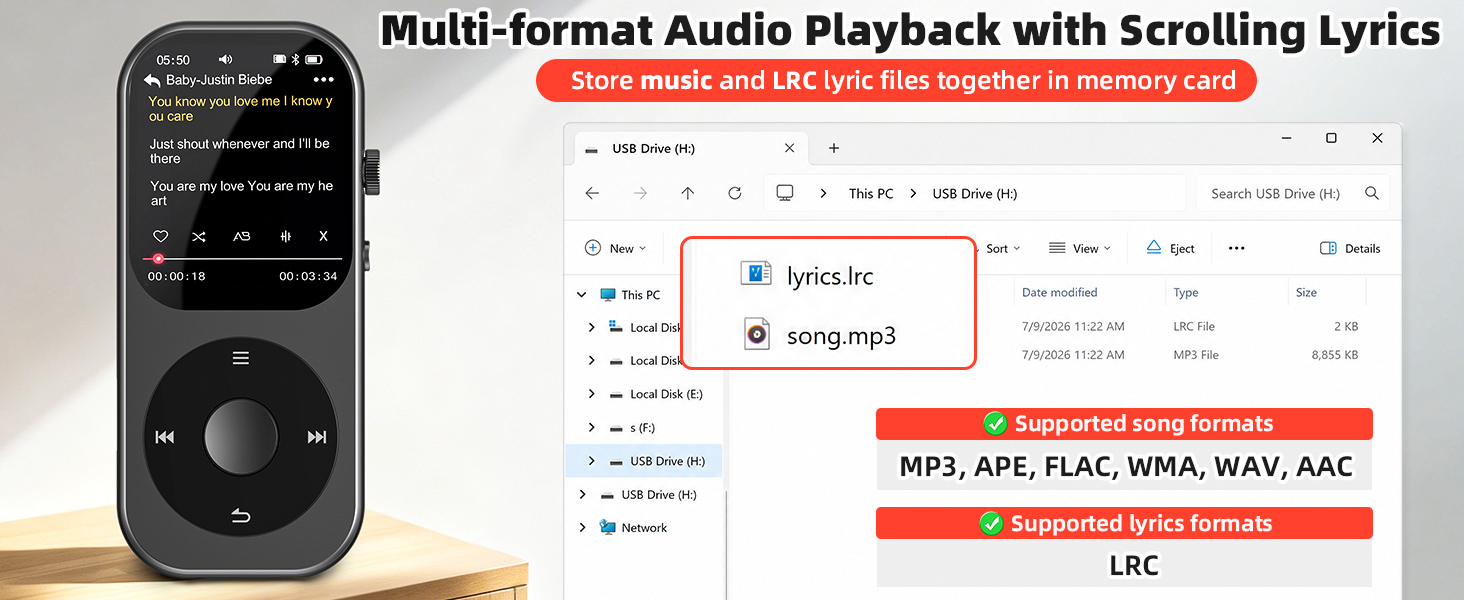 mp3 player with speaker