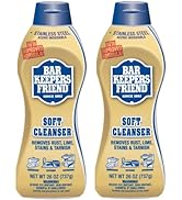 Bar Keepers Friend Soft Cleanser Liquid (26 oz - English/Spanish) - Multipurpose Cleaner & Rust S...