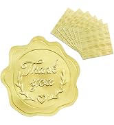 BEISHIDA 300PCS Thank You Stickers for Envelope Sealer, Gold Embossed Wedding Stickers Envelope S...