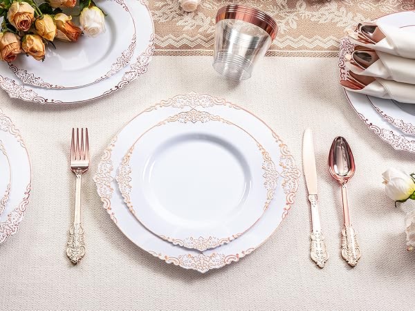 plastic dinnerware set