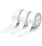 MakeID L1-C Label Maker Tape, 3-Roll 9/12/16mm Continuous Thermal Laminated Refills for Office La...