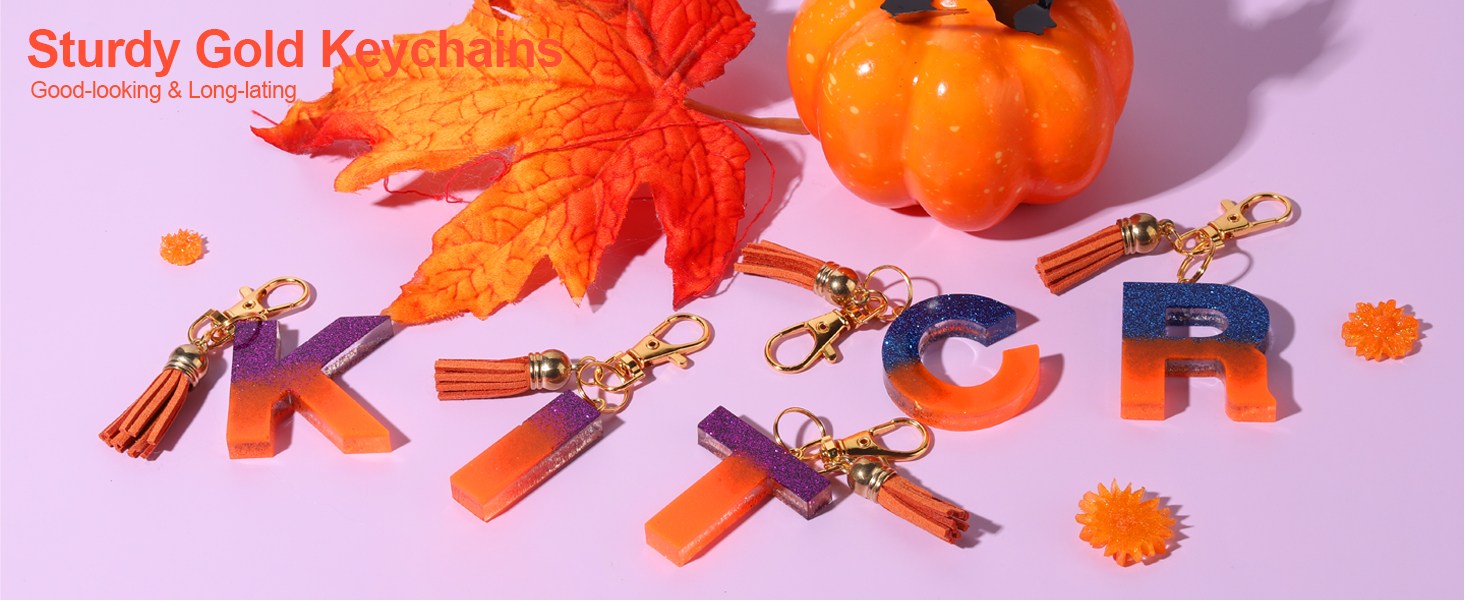 Sturdy Gold Keychains for Crafts