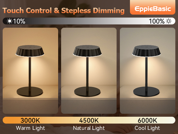 Touch Control & Stepless Dimming