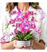 Birthday Cards, Mothers Day Cards with Light and Music, Orchid Oasis, 10 Inch Life Sized Forever ...