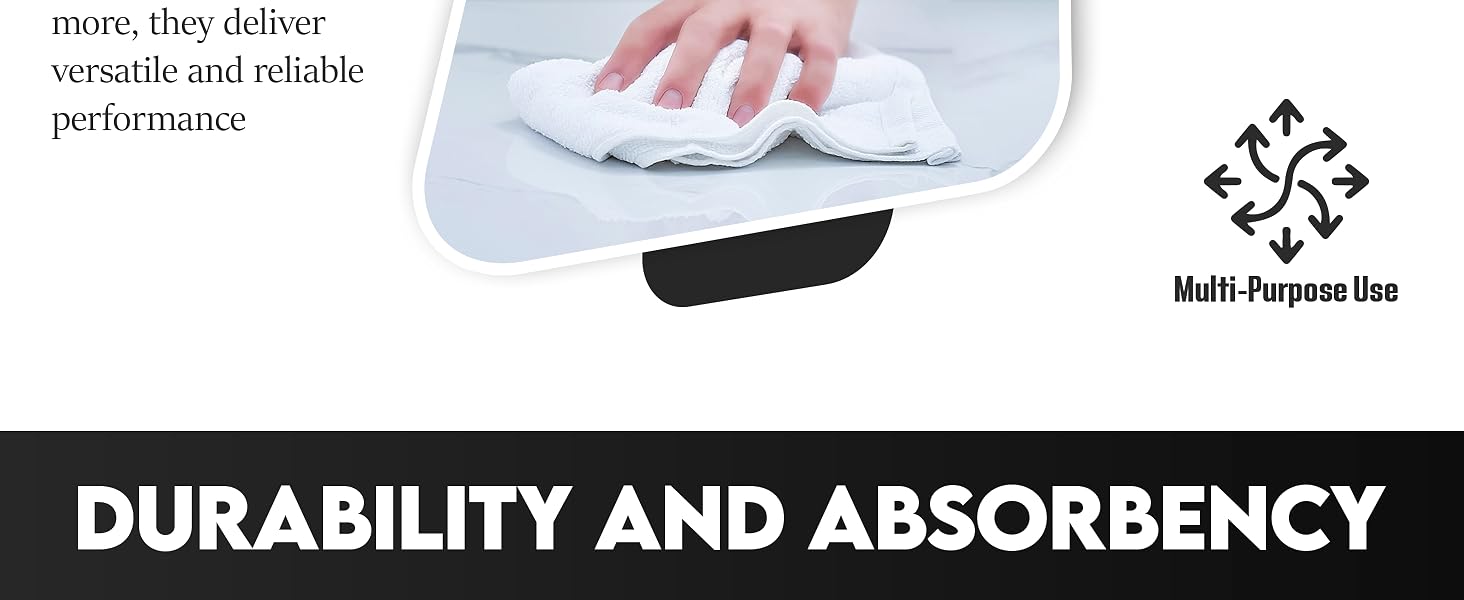 Terry TowelsTerry towel cleaning cloths, bar mops, kitchen & bar rags, 100% cotton terry towels.