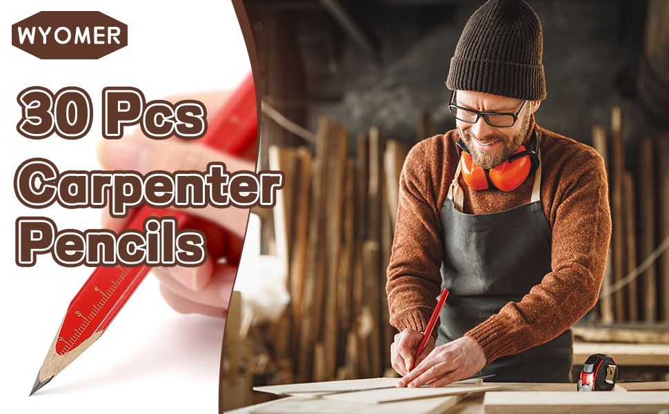 WYOMER 30-Pack Carpenter Pencils