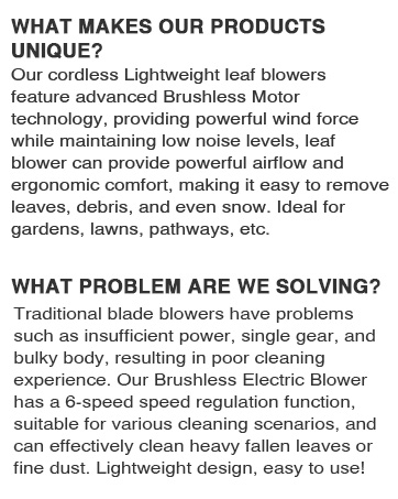 Tietoc Leaf Blower Cordless, 735CFM/200MPH Brushless Electric Leaf Blower