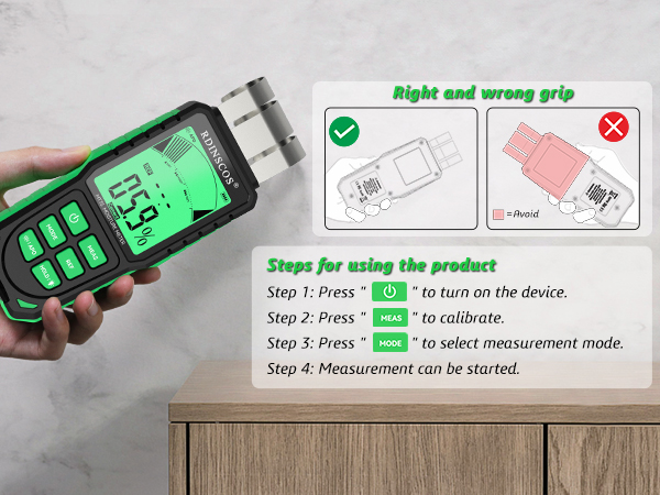 Rechargeable Claw Moisture Meter