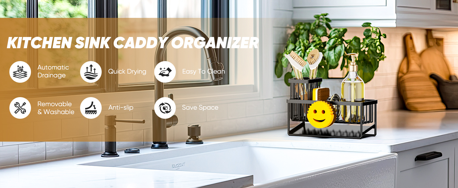 sink caddy kitchen sink organizer