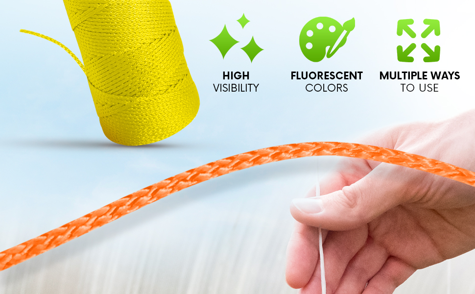 strong string polypropylene twine thick string property line markers construction string