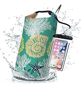 Waterproof Dry Bag,Roll Top Coastal Summer Beach Coral Starfish Waterproof Backpack 5L/10L/20L Fl...