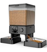 oneisall Automatic Cat Feeder for 2 Cats, 20 Cups/5L Automatic Cat Food Dispenser for Small Pets ...