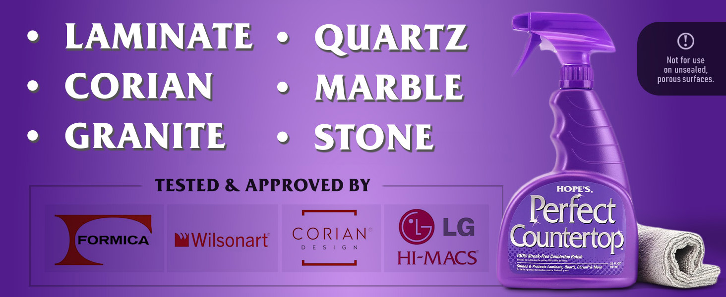 countertop cleaner granite polish restore streak free non abrasive surface protector shine remover