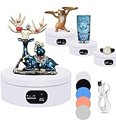 YVV Electric Rotating Display Stand 360°Automatic Mute Photography Rotating Turntable Stand,Cup D...