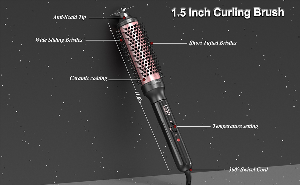 hot round brush,mini thermal brush,thermal hair brush