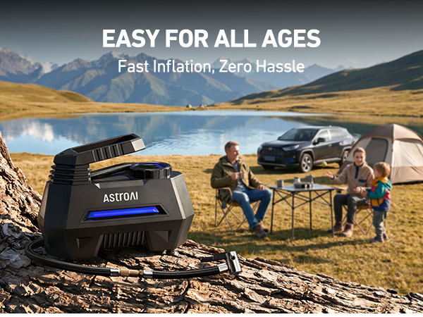 Tire Inflator Portable Air Compressor Air Pump for Car Tires
