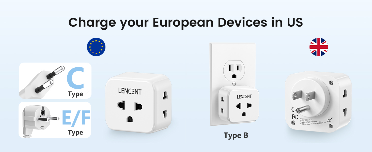 Charge your European Devices in US
