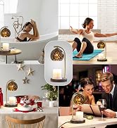 Candle Warmer Lamp Glass Electric Candle Warmer with Timer & Dimmer Wax Melts Warmer for Candle J...