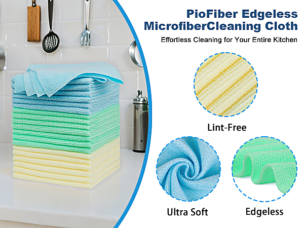 Edgeless Microfiber Towels Rags