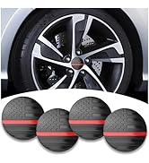 4PCS American Flag Car Wheel Center Caps,Wheel Hub Caps Sticker Compatible with 56mm/2.2 Inch Whe...