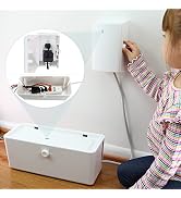 Power Strip Cover and Outlet Cover Box - Effectively Baby Proofs Power Strip and Electrical Outle...