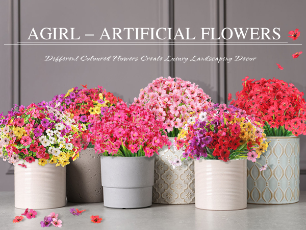 artificial flowers for outdoors