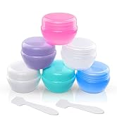 Cosywell Small Travel Containers Plastic Travel Jars for Creams TSA Approved Refillable Cosmetic ...