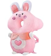 JunNeng Baby Walker Head Protector Backpack Wear,Toddler Head Protection Safety Pad,Pink Punny