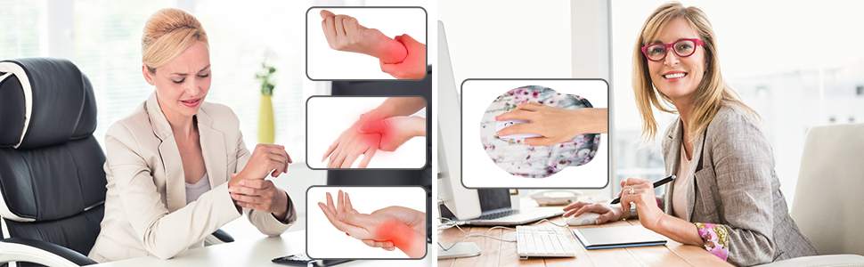ergonomice mouse pad with wrist rest