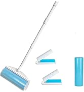 Washable Reusable Lint Roller, Large Lint Roller 8 inches Cat Dog Pet Hair Remover with 3-Foot Ex...