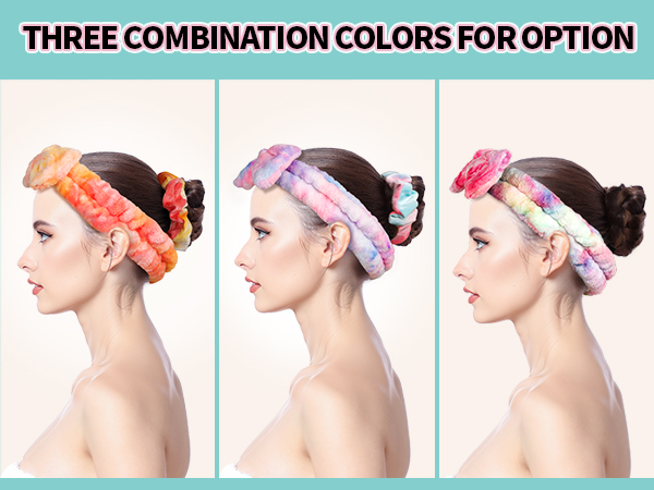Three Unique Tie-dyed Colors