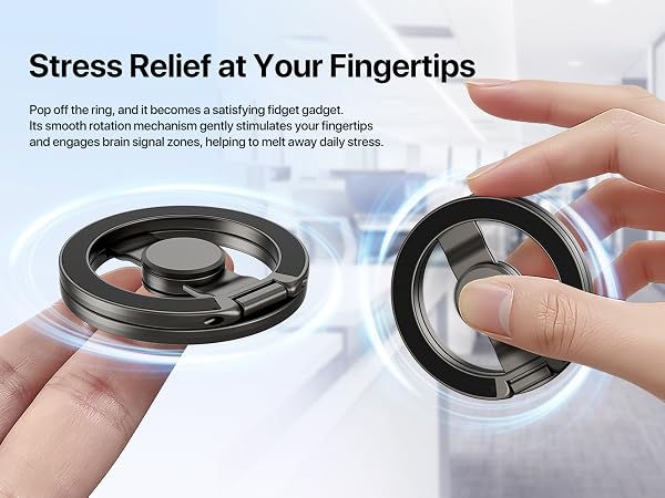 phone holder stand grip ring magnetic mag safe golf cart phone holder adhd gifts stress anxiety