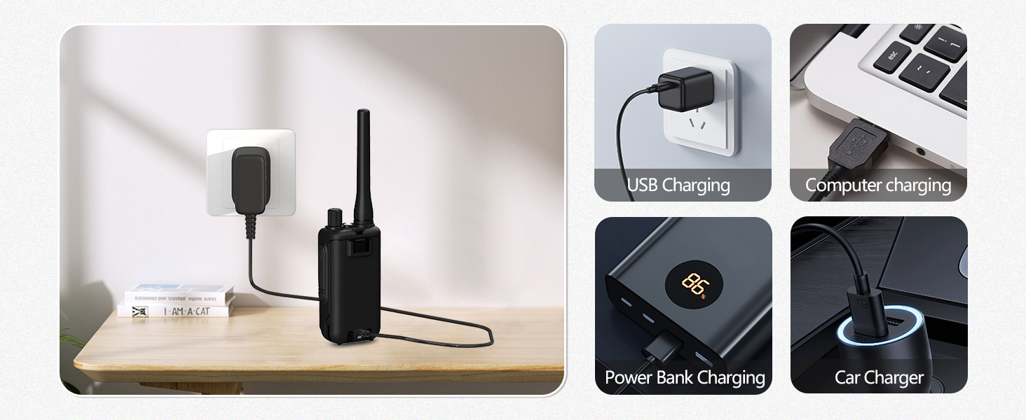 04-3 BAOFENG uv-5r mini Transparent TYPE-C Charge