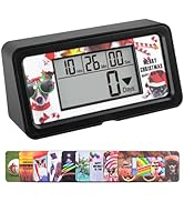 YOOREAL 9999 Days Digital Countdown Days Timer Count Down with 10 Paper Cards Backlight Buzzer Al...