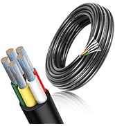 RESHAKE 18 Gauge 5 Conductor Wire, 10FT 18/5 Tinned Copper 5 Wire Cable,Stranded Electrical Wires...