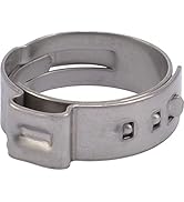 SharkBite 3/4 Inch Clamp Ring, Pack of 100, Stainless Steel Plumbing Fitting, PEX Pipe, PE-RT, UC...