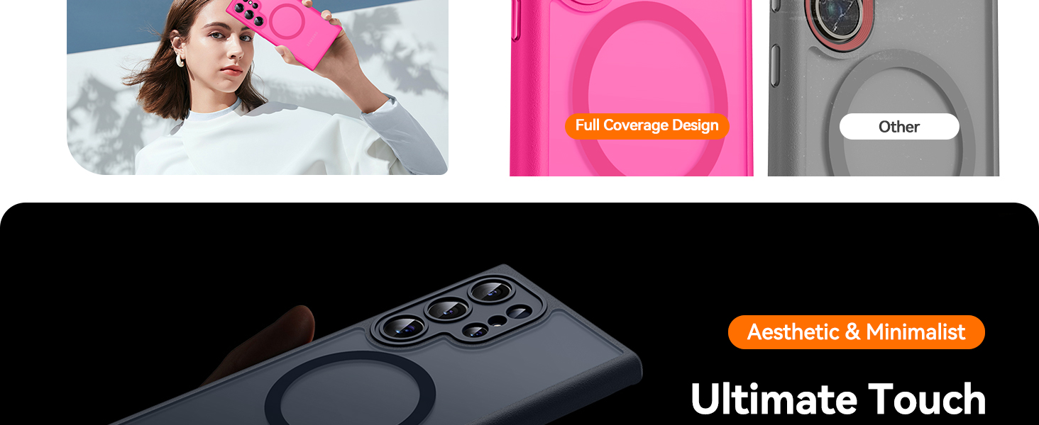Designed for Samsung Galaxy S22 Ultra Case Full Camera Protection