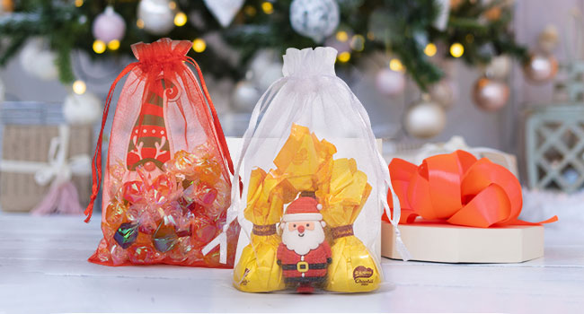 FUNFERY organza bags for Christmas organza bags