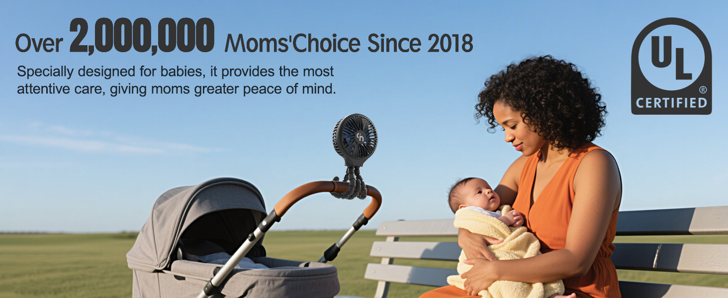 WiHoo Portable Stroller Fan