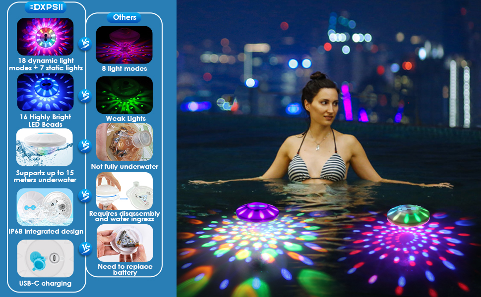 pool floating lights