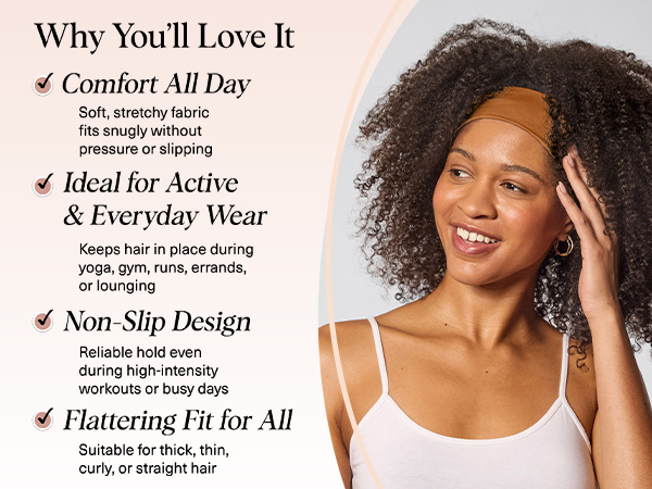 Kitsch Wide Headbands for Women for Workout, Yoga, Gym,Running, Exercise Stretchy Head Bands Sedona