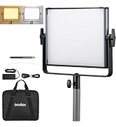 Godox LDX50Bi 14'' Bicolor LED Video Light, 65W 2800K-6500K LED Panel Light with 600 LED Beads 11...