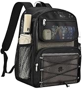 Paxiland Mesh Backpack Heavy Duty See Through Mesh Bookbag Large Backpack for School Travel Swimm...