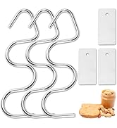 3-Pack Peanut Butter Stirrer and Scraper - Stainless Steel Mixer Tool for 12-30 OZ Jars - Stirrer...