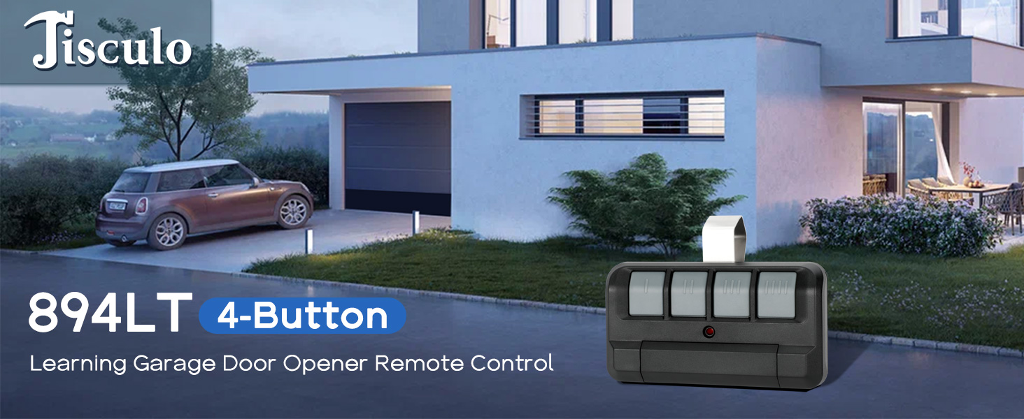 894LT 4-Button Garage Door Opener Learning Remote Control