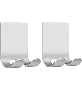 Viadom Razor Holder Shaver Hooks Hanger Stand(2 Pack) Self Adhesive Stick on Hook Heavy Duty Stai...