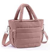 Elmklare Insulated Lunch Box Tote Bag, 12L Stylish Puffer Soft Lunch Bag for Women, Leakproof Qui...