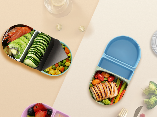 3 Pack Reusable Silicone Snack Containers with Lids